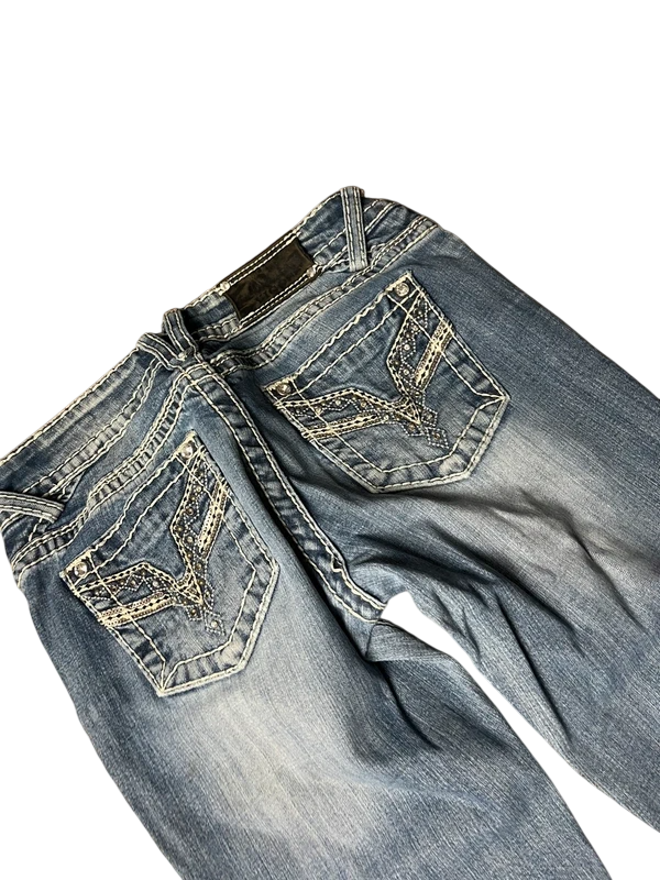 Vigoss Y2K flared Jeans blau Größe XS
