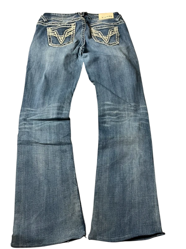 Vigoss Y2K flared Jeans blau Größe M