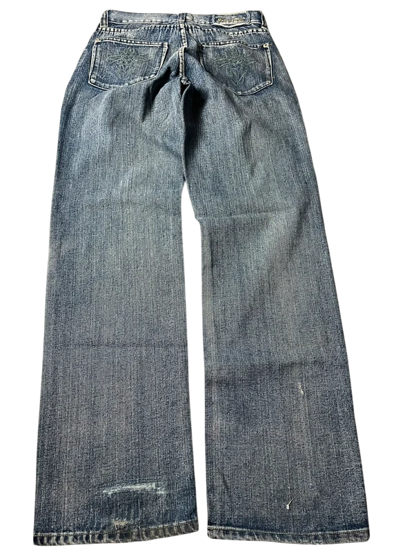 Y2K Baggy Jeans blau Größe M