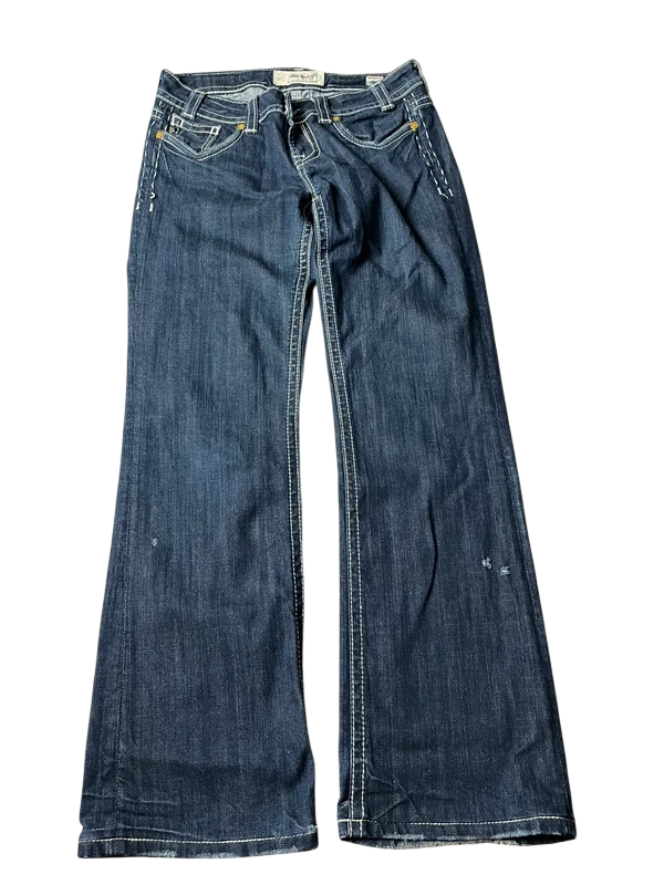 Mek Y2K flared Jeans blau Größe S