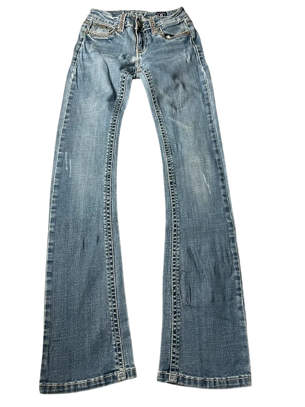 Grace Y2K flared Jeans blau Größe XXXS