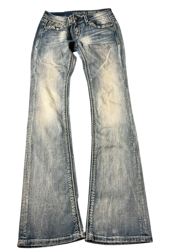 Grace Y2K flared Jeans blau Größe S