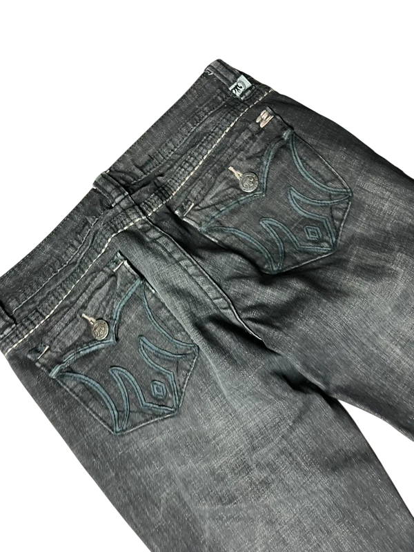 Mek Y2K flared Jeans schwarz Größe M