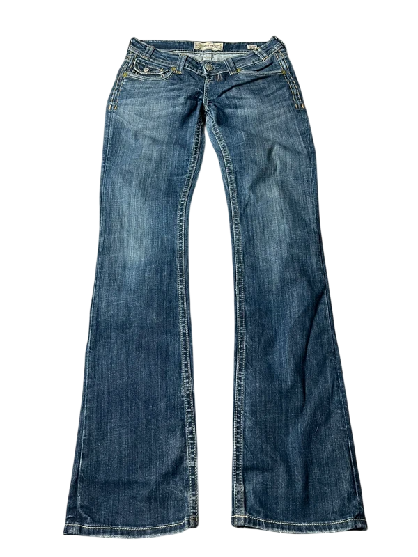 Mek Y2K flared Jeans blau Größe M