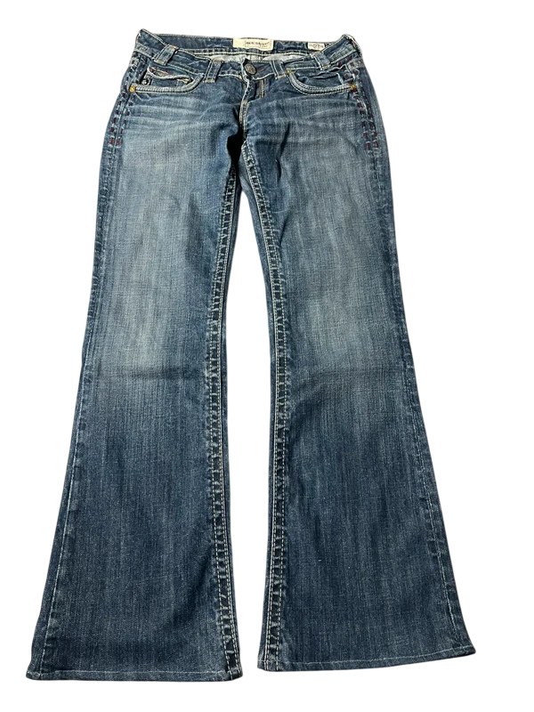 Mek Y2K flared Jeans blau Größe M
