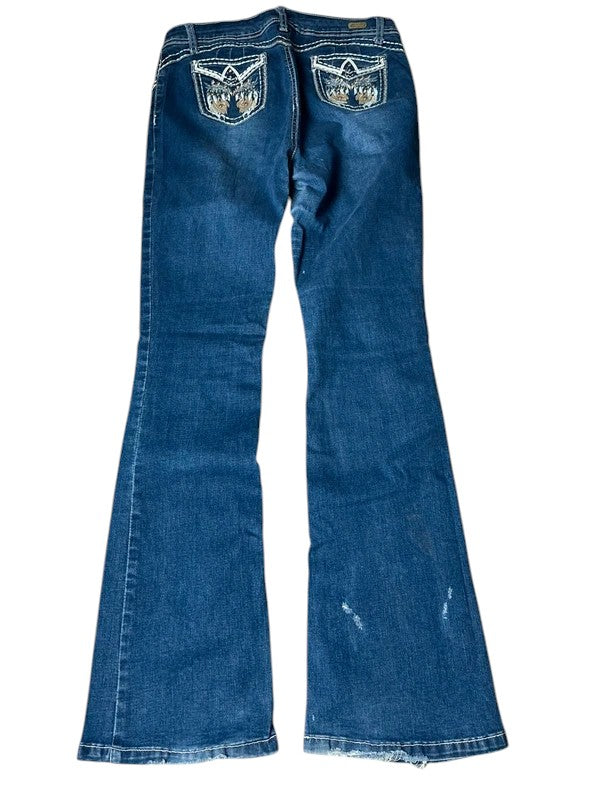 Y2K flared Jeans blau Größe M
