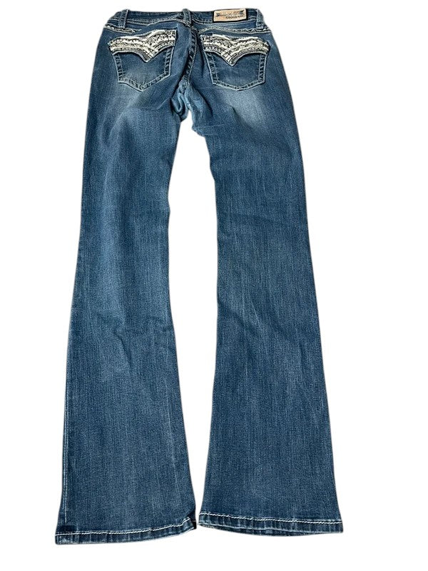 Grace Y2K flared Jeans blau Größe XXS