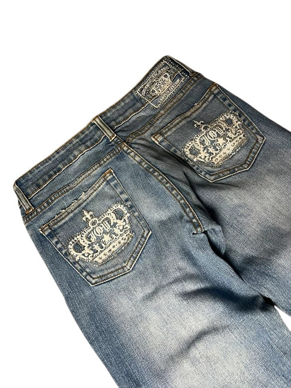 Y2K flared Jeans blau Größe XS